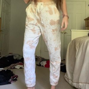 Misguided petite comfy tie dye joggers